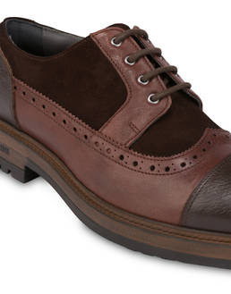 Derby in split leather and kidskin Photo 5