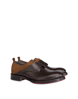 Mezzadro derby in moose print calfskin and nubuck Photo 2