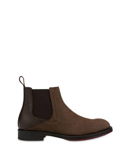 Mezzadro Beatles in calfskin with a moose print and nubuck Photo 1