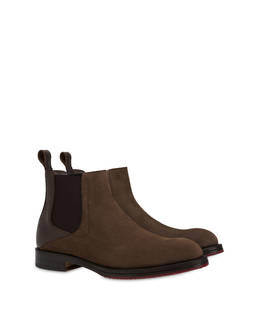 Mezzadro Beatles in calfskin with a moose print and nubuck Photo 2