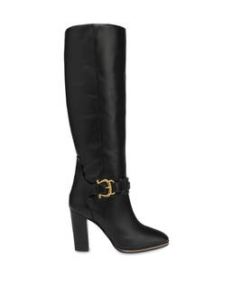 Stivali alti in vitello Buckle Notes Photo 1