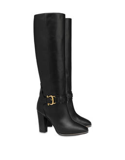 Stivali alti in vitello Buckle Notes Photo 2