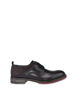 Mezzadro derby in moose print calfskin and nubuck Photo 1