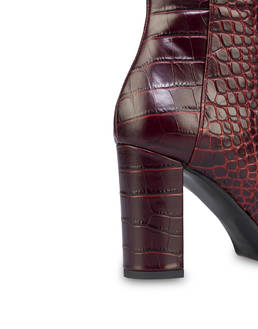 The Woman In Boots crocodile print calfskin boots Photo 5