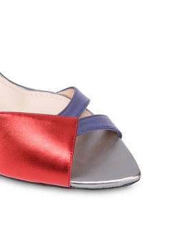 Tricolor laminated nappa leather Evening Sandals Photo 4