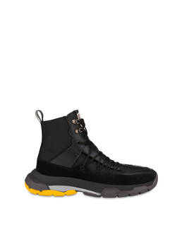 Sfera high sneakers in nylon, calfskin and split leather Photo 1
