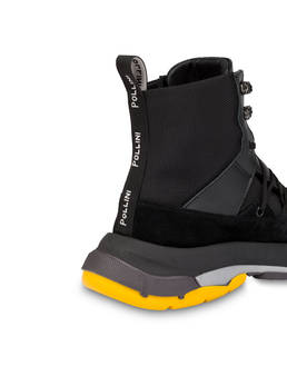 Sfera high sneakers in nylon, calfskin and split leather Photo 5