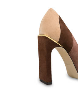Majolica crosta suede high décolleté Photo 5