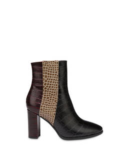 Kalbsleder-Stiefel mit Kroko-Print The Woman In Boots Photo 1