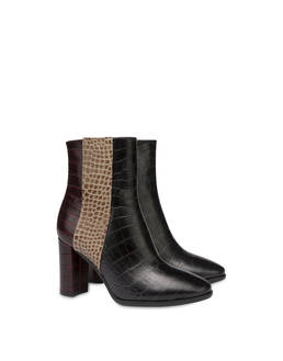 Kalbsleder-Stiefel mit Kroko-Print The Woman In Boots Photo 2