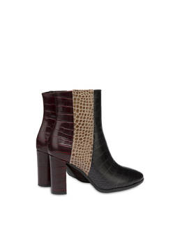 Kalbsleder-Stiefel mit Kroko-Print The Woman In Boots Photo 3