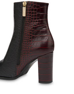 Kalbsleder-Stiefel mit Kroko-Print The Woman In Boots Photo 4
