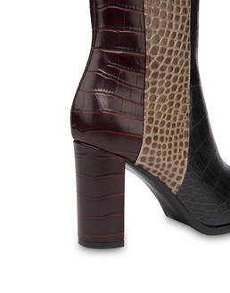Kalbsleder-Stiefel mit Kroko-Print The Woman In Boots Photo 5