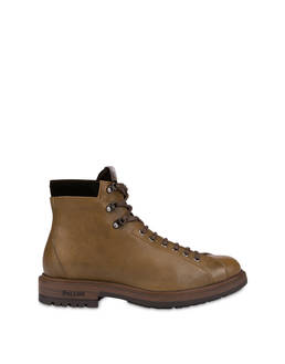 Climber combat boots in crust leather and kidskin Photo 1