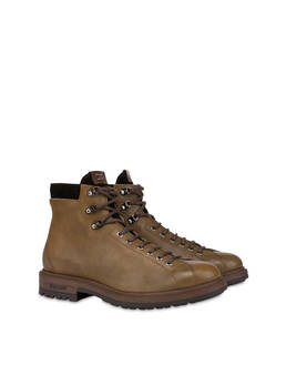 Climber combat boots in crust leather and kidskin Photo 2