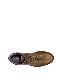 Climber combat boots in crust leather and kidskin Photo 3