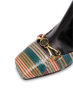 Ankle boots in elaphe and Giulietta Clamp calfskin Photo 4