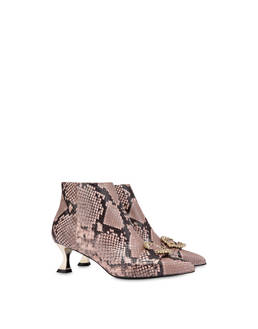 Breakfast At Tiffany's python print leather ankle boots Photo 2