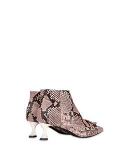 Breakfast At Tiffany's python print leather ankle boots Photo 3