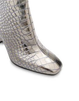 Sloane Square croc print laminated ankle boots Photo 4