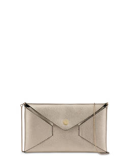 Mail clutchbag in laminated tumbled calfskin Photo 1