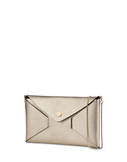 Mail clutchbag in laminated tumbled calfskin Photo 2