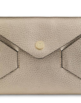Mail clutchbag in laminated tumbled calfskin Photo 5