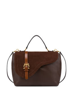 Borsa a mano in vitello Buckle Notes Photo 1