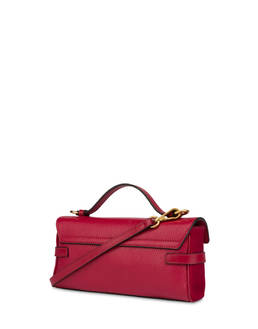 Borsa a spalla in vitello bottalato nero Giulietta Clamp Photo 3