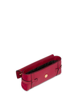 Borsa a spalla in vitello bottalato nero Giulietta Clamp Photo 4