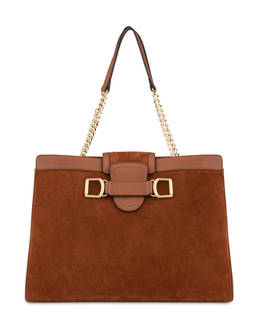 Borsa a spalla in vitello granato e crosta Annabelle Photo 1