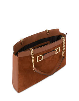 Borsa a spalla in vitello granato e crosta Annabelle Photo 4