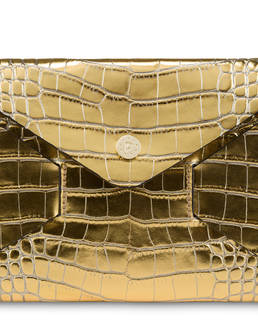 Pochette Mail in vitello laminato stampa cocco Photo 5