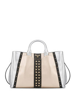 Double handle bag with Helena studs Photo 1