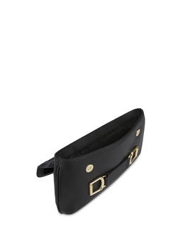 Annabelle handbag in garnet calfskin and suede leather Photo 4