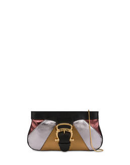 Majolica laminated nappa clutch bag Photo 1