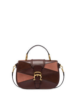 Patchwork handbag in suede and Cabiria Buckle calfskin Photo 1