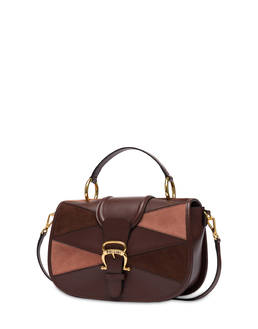Patchwork handbag in suede and Cabiria Buckle calfskin Photo 2