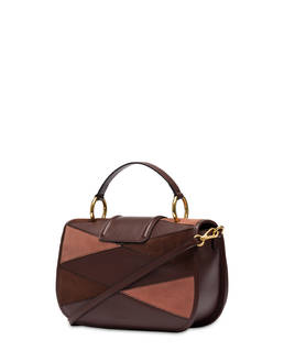 Patchwork handbag in suede and Cabiria Buckle calfskin Photo 3