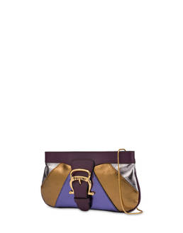 Majolica laminated nappa clutch bag Photo 2