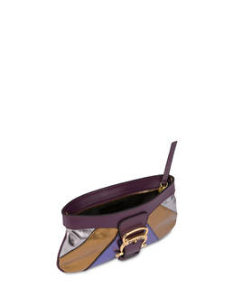 Majolica laminated nappa clutch bag Photo 4