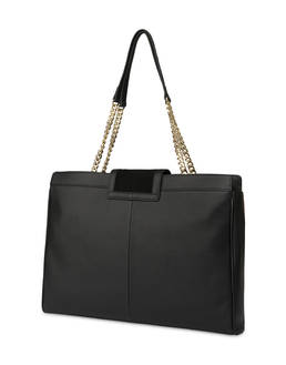 Half-moon shoulder bag in garnet calfskin and Annabelle suede leather Photo 3