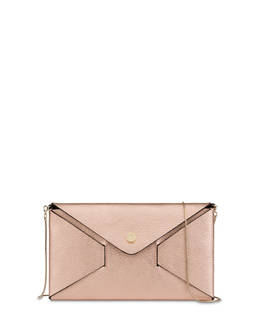 Mail clutchbag in laminated tumbled calfskin Photo 1