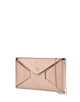Mail clutchbag in laminated tumbled calfskin Photo 2