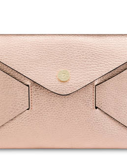 Mail clutchbag in laminated tumbled calfskin Photo 5