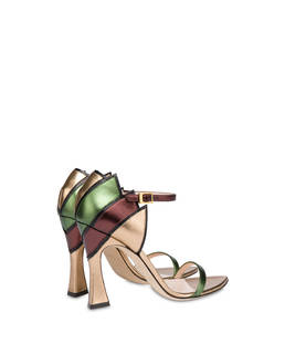 Sandali in nappa laminata Nataly X Pollini Photo 3