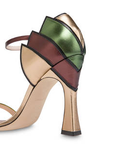 Sandali in nappa laminata Nataly X Pollini Photo 4