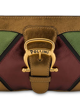 Pochette in nappa laminata con strass Nataly X Pollini Photo 5