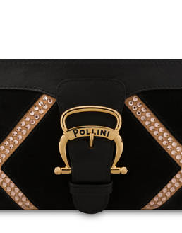 Nataly X Pollini Suede clutch bag with rhinestones Photo 5