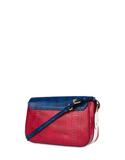 Marina oulder bag with python print Photo 3